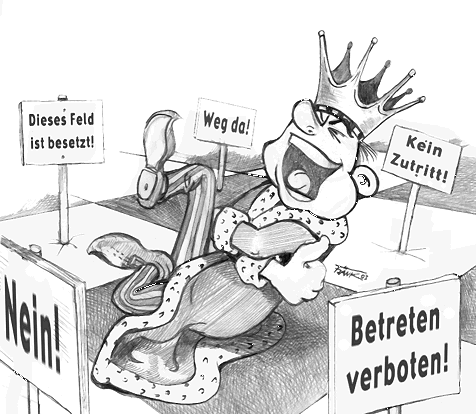 Schach-Karikatur Patt (Frank Stiefel)